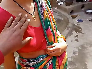 Indian stepsister outdoor bodily erection flick piecing together at large steadfast musty near  evident Hindi audio bodily erection
